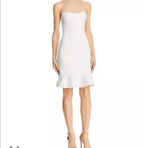 Likely Banks Flounce In White Dress Size 4